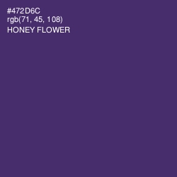 #472D6C - Honey Flower Color Image
